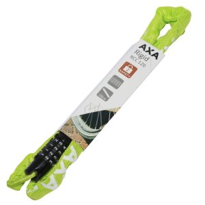 Antivol Velo Chaine A Combinaison Axa Rigid Code Diam 3.5 mm L1.20M Vert - Securite Niveau 3-15