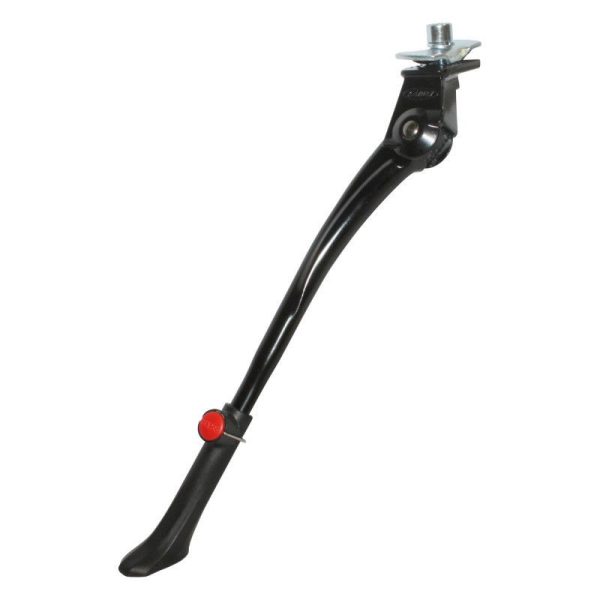 Bequille Velo Laterale Avec Plaque Gravity 24-29" Renforce Reglable Sans Outil Alu Noir