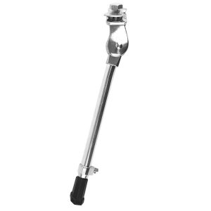 Bequille Velo Laterale Avec Plaque Newton 20-28" Reglable Alu Argent