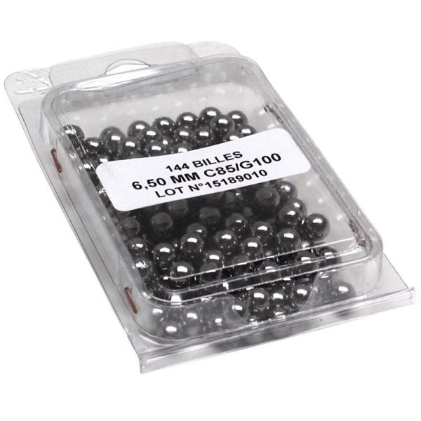 Bille Acier 6,500mm (1 Grosse de 144 Billes)