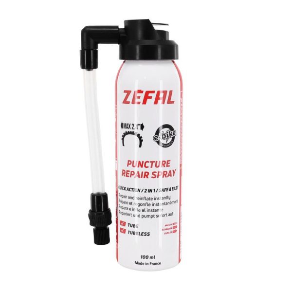 Bombe Anti-Crevaison Zefal Pneu VTT Tubeless - Tubetype Presta-Schrader (100Ml)