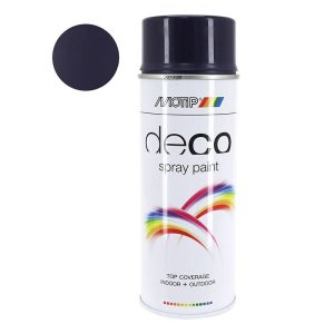Bombe de Peinture Motip Deco Glycero Brillant Bleu Acier Aerosol 400 ml (01635)
