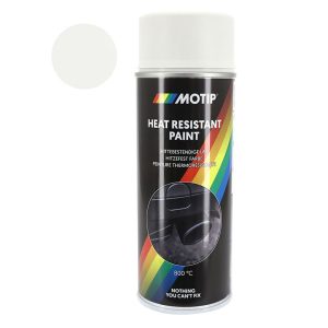Bombe de Peinture Motip Pro Haute Temperature 800 Blanc Aerosol 400 ml (04036)