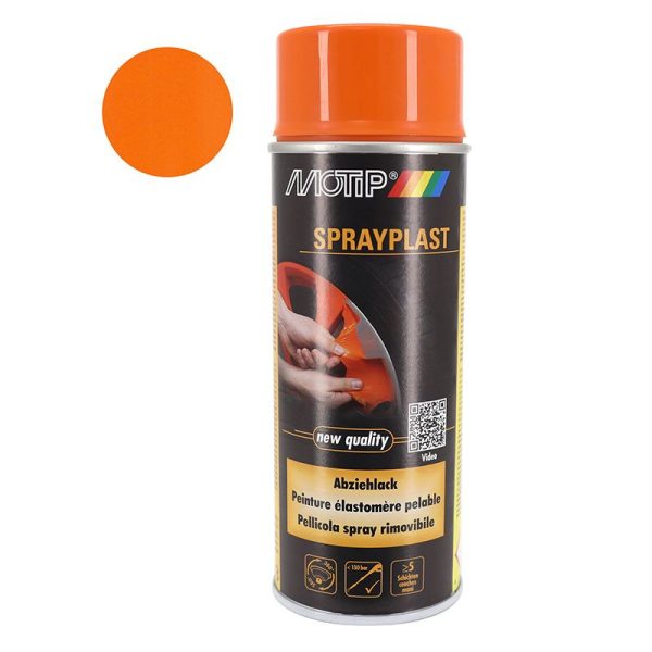 Bombe de Peinture Motip Sprayplast Orange Brillant Aerosol 400 ml (396564)