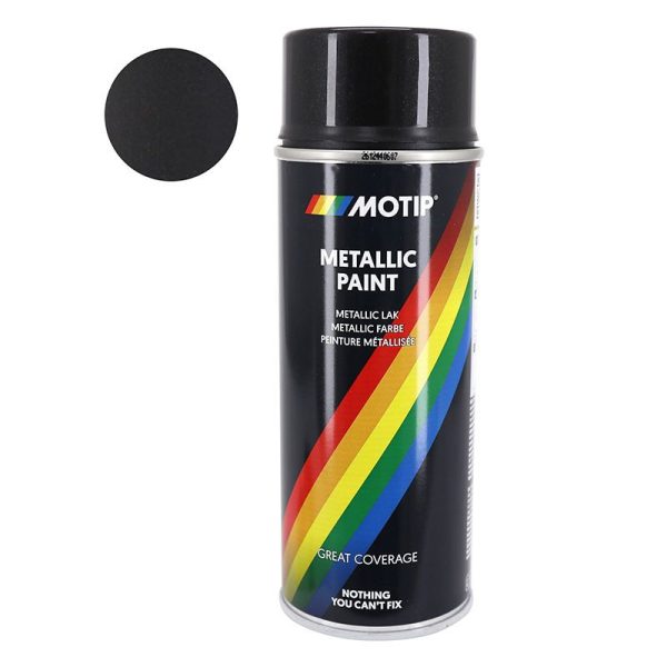 Bombe de Peinture Motip Pro Metal Noir Aerosol 400 ml (04049)