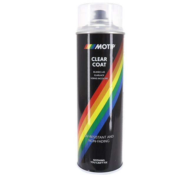 Bombe de Peinture Motip Pro Acrylique Brillant Vernis Aerosol 500 ml (04009) (A Utiliser Uniquement Avec Les Bombes Pro Acrylique)