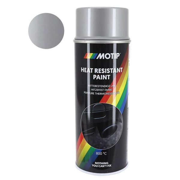 Bombe de Peinture Motip Pro Haute Temperature 800 Argent Aerosol 400 ml (04032)