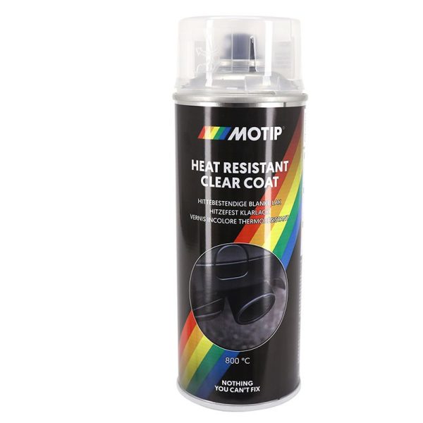 Bombe de Peinture Motip Pro Haute Temperature 800 Vernis Transparent Aerosol 400 ml (04033)