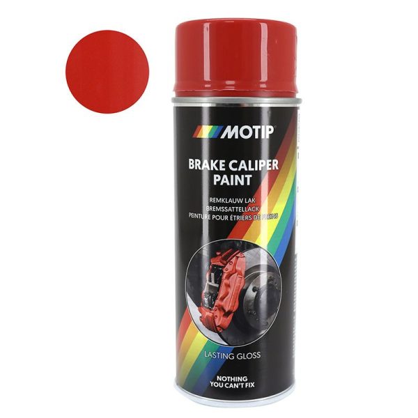 Bombe de Peinture Motip Pro Etrier Frein Rouge Aerosol 400 ml (04098)