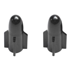 Bouchon de Valve Scoot-Cyclo Replay vs Rocket Alu Noir (Paire)