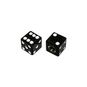 Bouchon de Valve Scoot-Cyclo Replay vs de Noir (Paire)