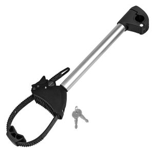 Bras - Fixe Cadre Pour Porte Velo Plateforme Longueur 32 Cm Avec Antivol (Arceau En U 3 Cm) Pour Crow Basic-Amber et Autres Marques