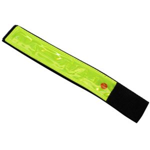 Brassard de Securite Gravity Jaune Reflechissant Avec 1 Led (Livre Avec Pile Cr2032) (Vendu A L'Unite)