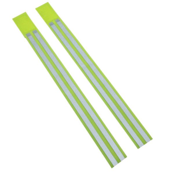 Brassard de Securite Gravity Jaune Reflechissant A Velcro L420X40mm (Paire)