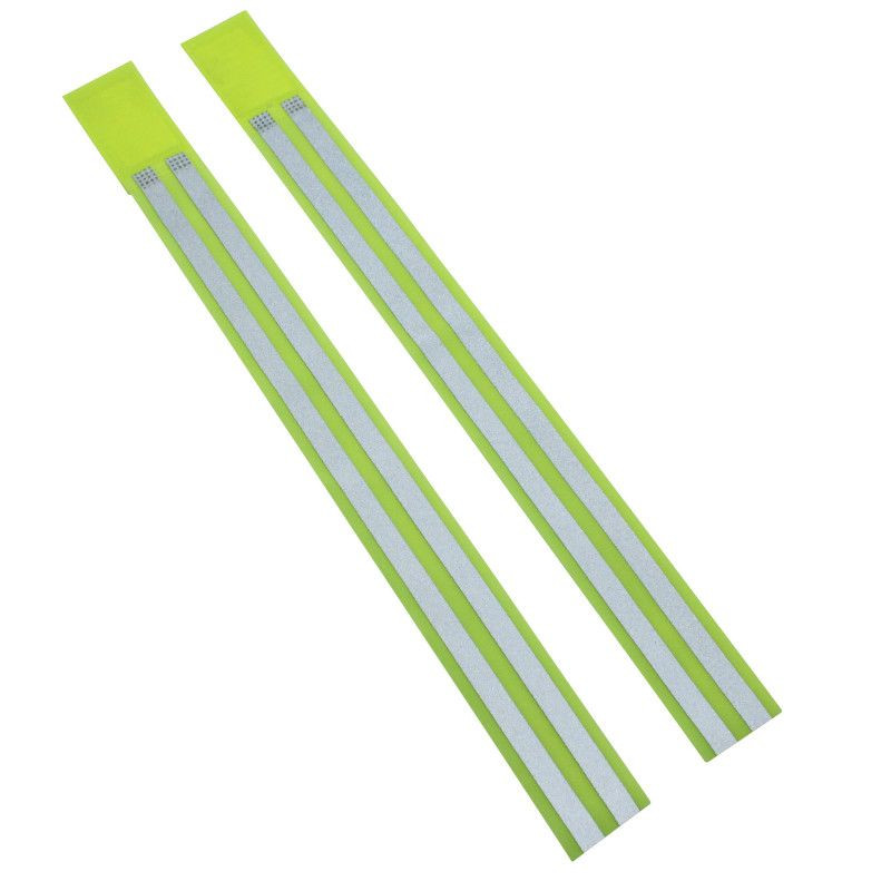 Brassard de Securite Gravity Jaune Reflechissant A Velcro L420X40mm (Paire)