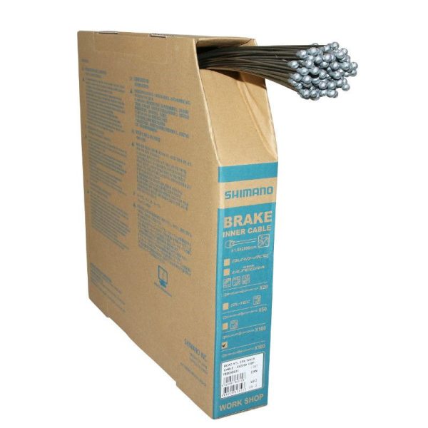 Cable de Frein Shimano Route Acier 1,6mm 2,05M (Vendu Par Boite de 100)