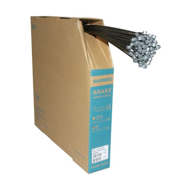 Cable de Frein Shimano VTT Acier 1,6mm 2,05M (Vendu Par Boite de 100)