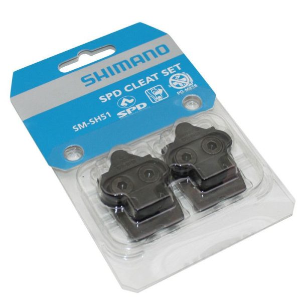 Cale Pedale Shimano VTT Sm-Sh51 SPD Fixe Noir (Paire)