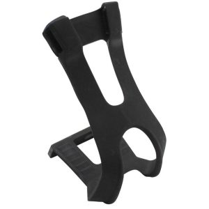 Cale Pied VTT Newton Resine Noir Pour Courroie (Paire)