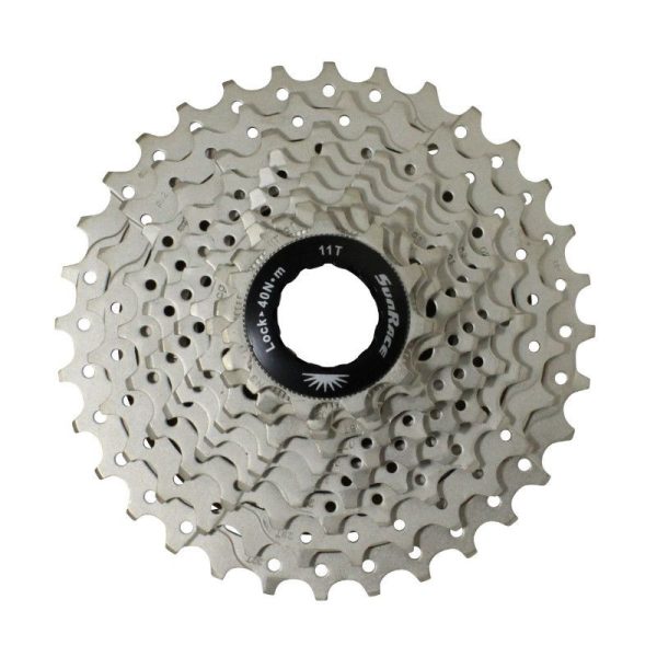 Cassette 10V. Sunrace Rs1 11-32 Route Pour Shimano (Niveau 105) Metallic Argent (Livre En Boite) (11-12-13-15-17-19-21-24-28-32)