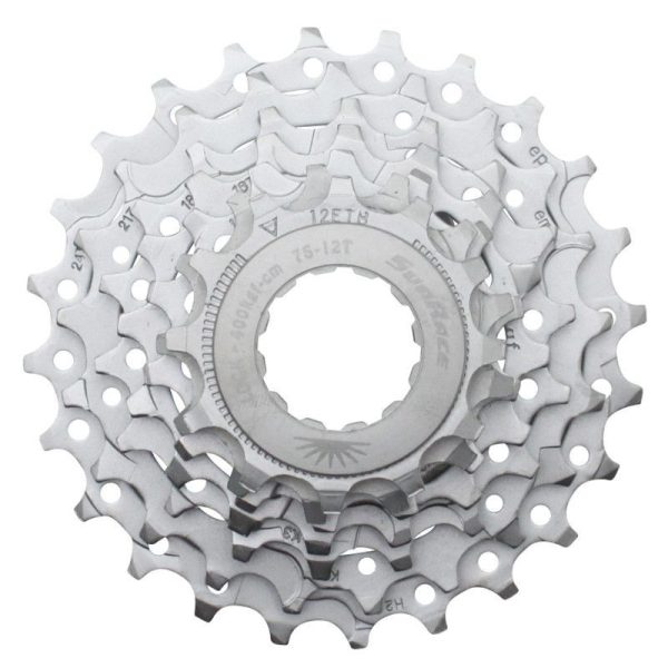 Cassette 7V. Sunrace R63 12-24 Route Pour Shimano-SRAM Nickel (Livre En Boite) (12-13-14-16-18-21-24)