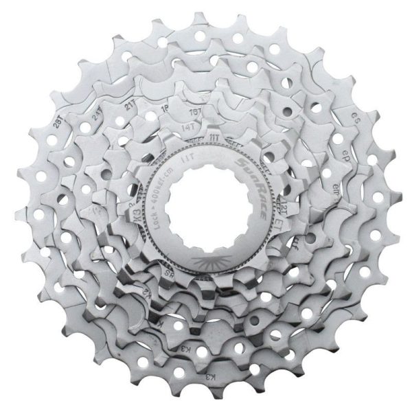 Cassette 8V. Sunrace R86 11-28 Route Pour Shimano-SRAM Nickel (Livre En Boite) (11-12-14-16-18-21-24-28)