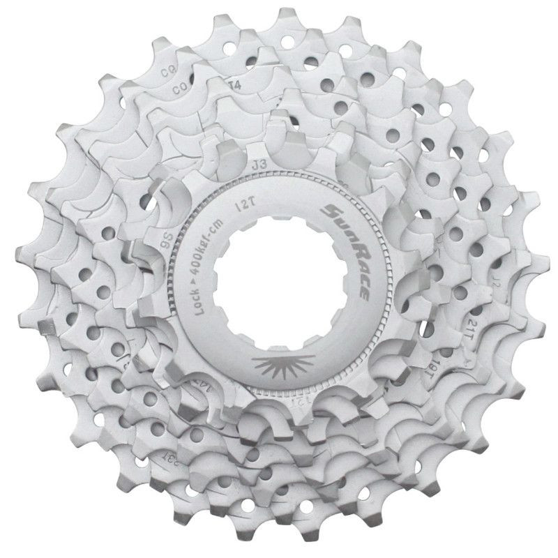 Cassette 9V. Sunrace R91 12-25 Route Pour Shimano Nickel (Livre En Boite) (12-13-14-15-17-19-21-23-25)