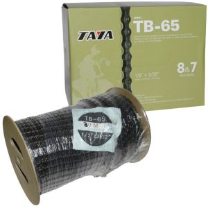 Chaine Velo 7-8V. Route-VTT Noir Rouleau de 30M (Avec 30 Connecteurs) -Se Monte Aussi Pour 5-6V. Route-VTT