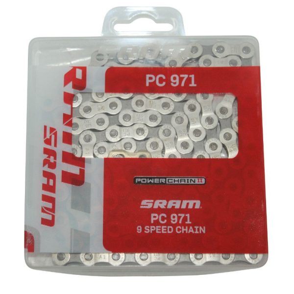 Chaine Velo 9V. Route-VTT SRAM Pc-971 Argent 114 Maillons