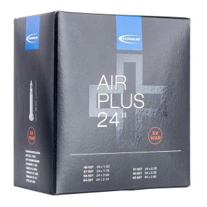 Chambre a Air Velo 24 X 1.50-2.4.00 VTT Schwalbe Air Plus Valve Standard Tout Alu Valve Presta 40mm (40-62X507) (Sv10Ap)
