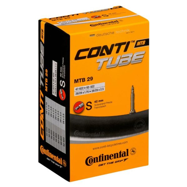 Chambre a Air Velo 29 X 1.75-2.50 Continental Valve Presta Obus Demontable