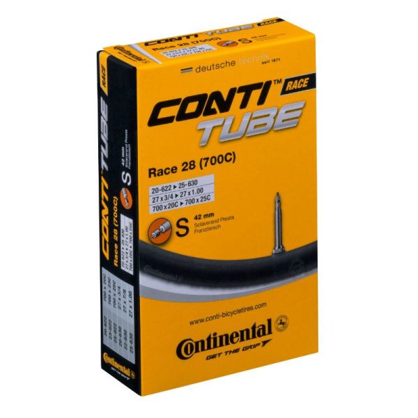 Chambre a Air Velo 700 X 20-25 Continental Valve Presta Obus Demontable 40 mm