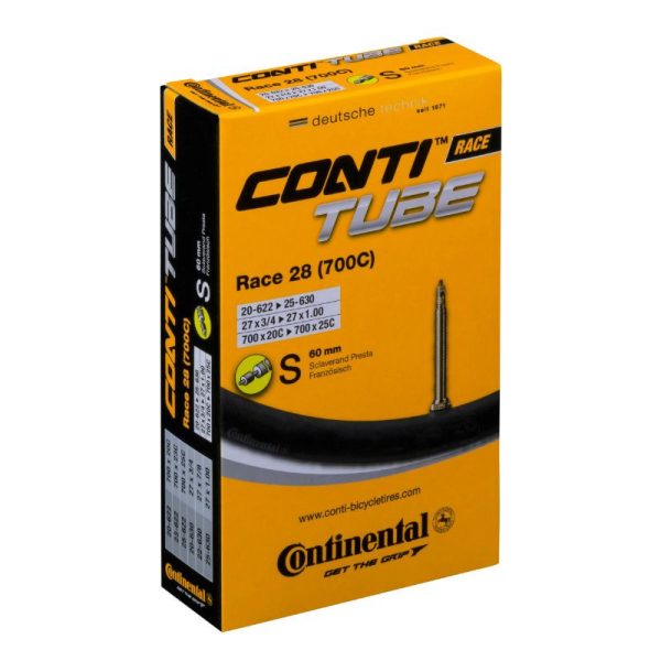 Chambre a Air Velo 700 X 20-25 Continental Valve Presta Obus Demontable 60mm