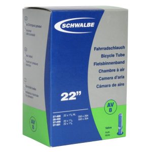 Chambre a Air Velo 550 X 28-35A - 22" Schwalbe Valve Standard Tout Alu (44-484 À 37-501) (Av8)