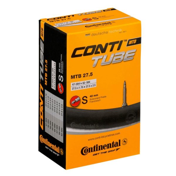 Chambre a Air Velo 27.5 X 1.75-2.50 Continental Valve Presta Obus Demontable 42 mm