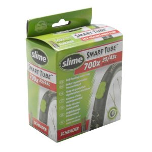 Chambre a Air Velo 700 X 35-43 Slime Valve Standard Obus Demontable Avec Liquide Anti-Crevaison
