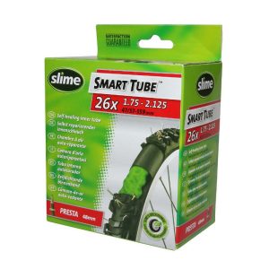 Chambre a Air Velo 26 X 1.75-2.10 Slime Valve Presta Obus Demontable Avec Liquide Anti-Crevaison