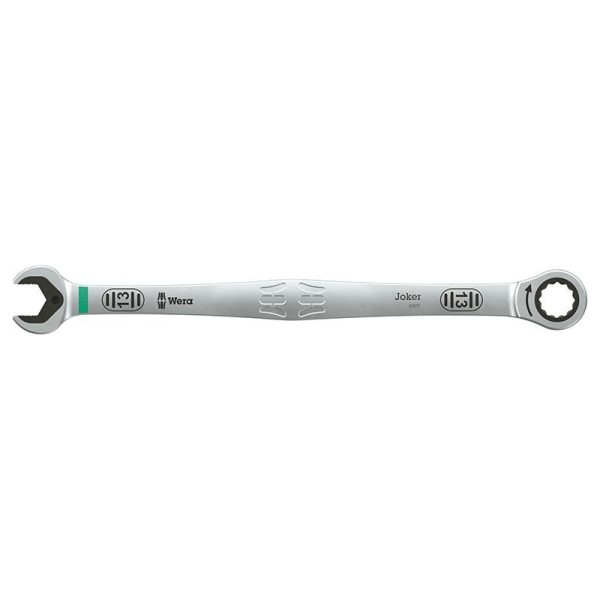 Cle Mixte-Plate A Cliquet Wera 6007 Joker 13 mm Version Longue 245 mm (Avec Fonction Retenue) Chrome Moly (Vendu A L'Unite) -Marque Allemande Pour Les Ateliers-