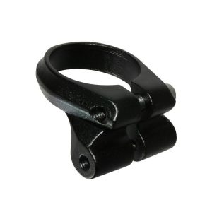 Collier Serrage Tige de Selle Avec Fixation Porte Bagage Alu Noir Diam 34,9mm