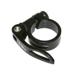 Collier Serrage Tige de Selle Rapide Alu Noir Diam 28,6 mm