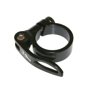 Collier Serrage Tige de Selle Rapide Alu Noir Diam 34,9mm