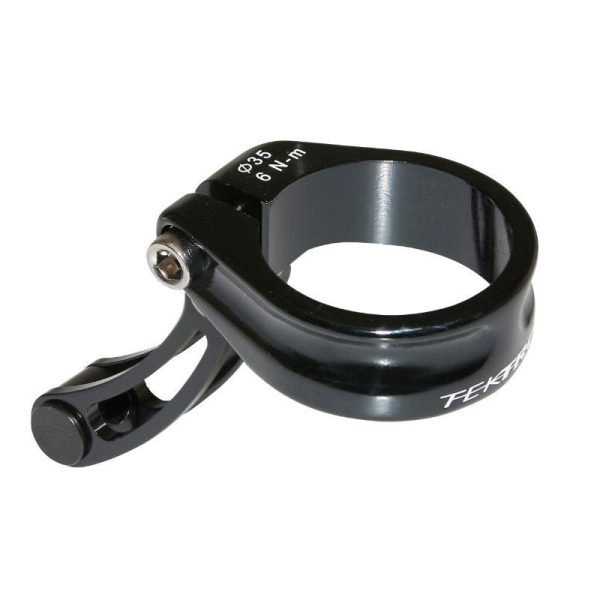 Collier Serrage Tige de Selle Avec Arret de Gaine Diam. 35mm Alu Noir Pour Cyclo-Cross