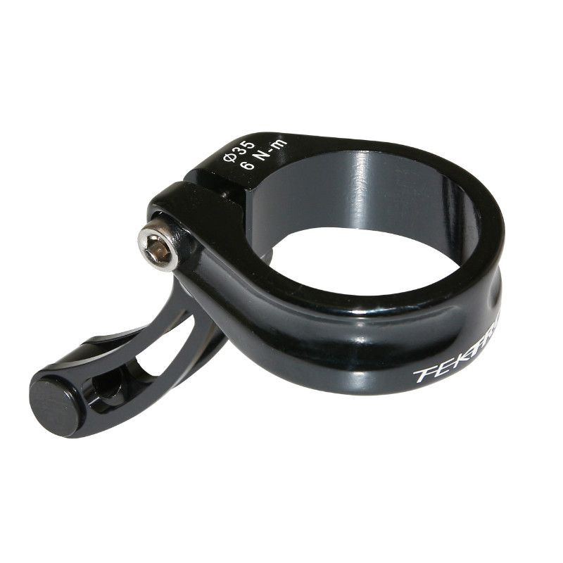 Collier Serrage Tige de Selle Avec Arret de Gaine Diam. 35mm Alu Noir Pour Cyclo-Cross