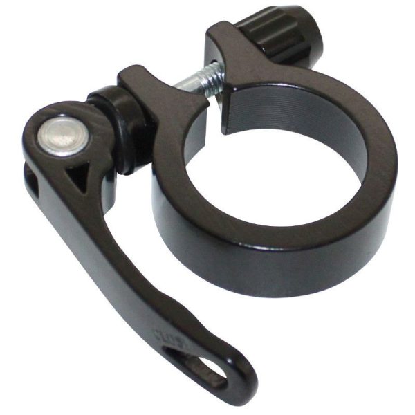 Collier Serrage Tige de Selle Rapide Newton Alu Noir Diam. 34,9mm (Sur Carte)