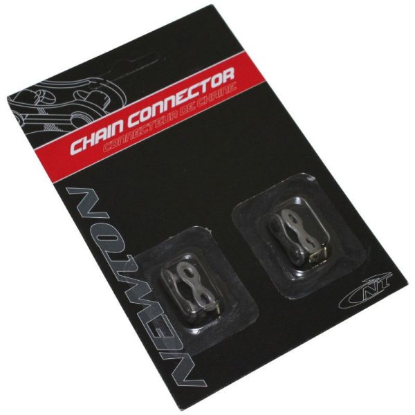 Connecteur de Chaine Velo 7-8V. Newton Anti-Rouille Compatible Shimano-SRAM (Attache Rapide) (Blister de 2 Pieces)