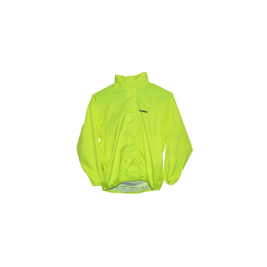 Coupe Vent Enfant Chiba Jaune Fluo Avec Capuche et Housse Transport Xl -Qualite Allemande- (Offre Speciale)