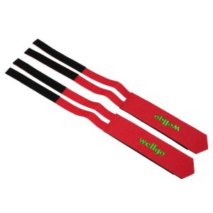 Courroie Cale Pied Large Rouge Avec Scratch (Paire) Pour Fixie