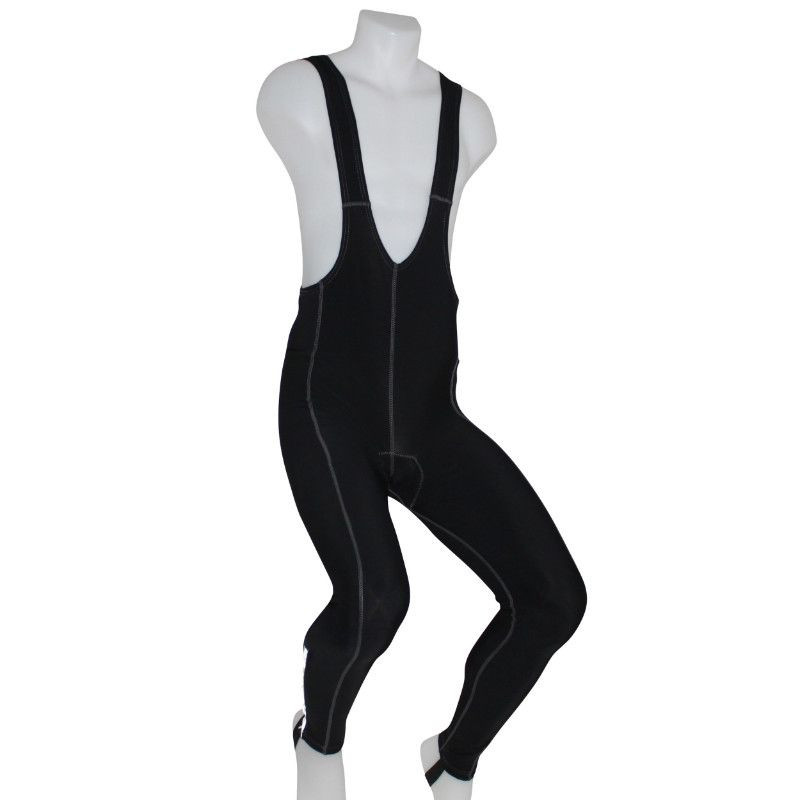 Cuissard Long Adulte Gravity Eco A Bretelles Fond Coolmax Noir Zips Aux Chevilles + Passants Xxl