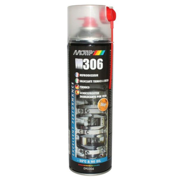 Degrippant Refroidisseur de Piece Motip M306 (Debloque Les Assemblages Par Baisse Soudaine de Temperature -50°C) (Spay 500 Ml)