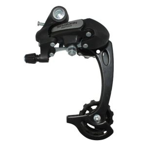 Derailleur VTT Arriere Gravity 9-8V.Nine Chape Longue Noir (Compatible Shimano Jusqu'A 34 Dents)